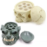 Tattoo Ink Cup Holder SOTICA 2Pcs Lots Design Hard Skull Resin Tattoo Ink Cap C