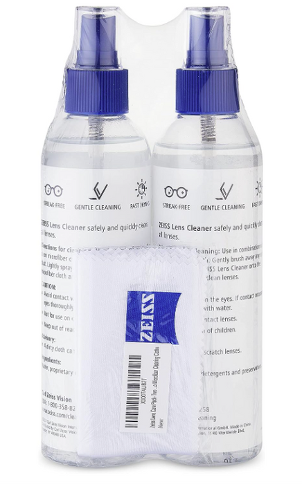 ZEISS Lens Cleaning Solution Kit (8 fl. oz. 2 pk.) 2 Bottles of Lens Spray 2