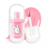 AMUSE Bunny Tongue Lip and Cheek Kit Set Blusher +  Tint  + Lip brush K-Beauty