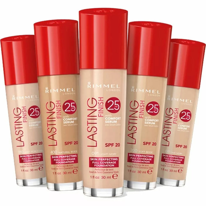 Rimmel Skin perfecting Full Coverage Lasting Finish 25hrs Foundation *NEW&Sealed (010 Light Porcelain)