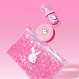 AMUSE Bunny Tongue Lip and Cheek Kit Set Blusher +  Tint  + Lip brush K-Beauty