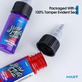 MAST TATTOO Inks 1/2oz (15ml) Kit 7 Bottles Mixed Color Triple Black High White