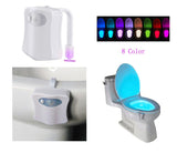 TECHTONGDA 8-Color Motion-Activated Toilet Night Light for Toilet Bowl