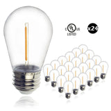 24LED 1W String Light Bulbs Replacement Outdoor S14/822/PC for Feit String light