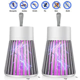 YAHA - USB Rechargeable 2Pack Electric Mosquito Killer Lamp Portable LED Light Fly Bug Zapper Lamp