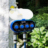 AQUALIN Modern Watering Timer Controller Garden Electronic Automatic 2 Outlet 4 Dial