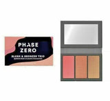 PHASE ZERO Blush and Bronzer Trio Palette Makeup 42oz