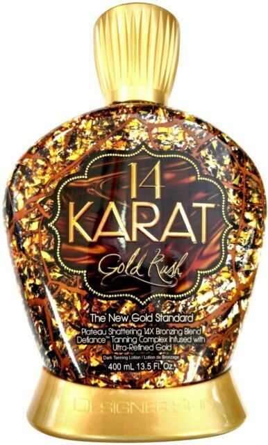 Designer Skin 14 Karat Gold Rush Bronzer Tanning Bed Lotion - 13.5oz