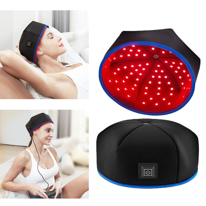 LED LIGHT CARE 650nm+850nm Infrared Red Light Therapy Cap Hair Loss Regrowth Treatment Machine