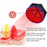 LED LIGHT CARE 650nm+850nm Infrared Red Light Therapy Cap Hair Loss Regrowth Treatment Machine