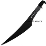 BLADE ADDICT Black Full Tang Tactical Combat Ninja Sword Machete Katana w/ Nylon Sheath 27"