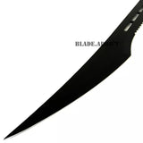 BLADE ADDICT Black Full Tang Tactical Combat Ninja Sword Machete Katana w/ Nylon Sheath 27"