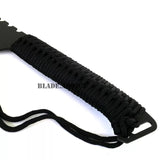 BLADE ADDICT Black Full Tang Tactical Combat Ninja Sword Machete Katana w/ Nylon Sheath 27"