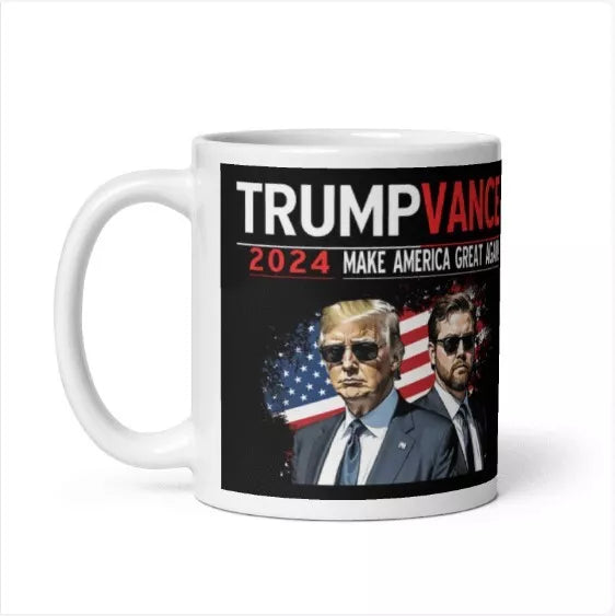 Trump 2024 Vance Make America Great Office Work Home Gift Coffee Ceramic Mug