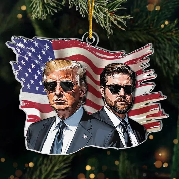 Trump Vance Together We Can Create Lasting Change 2024 Christmas Ornament Decor