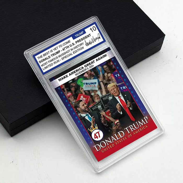 2024 US 47th President Donald Trump Paper Trading Card Holiday Gift Ornament