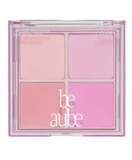 BE AUBE x inbora Mix Match Cheek Palette, Warm Cool, Mauve Rose Garden - 02 Cool Mix-