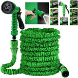 JTSQ FT Expandable Flexible Garden Water Hose w/ Spray Nozzle 7 Modes 100 ft