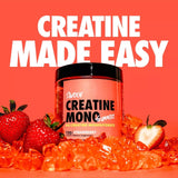 SWOLY Creatine Gummies - Strawberry Flavored, 30 Servings