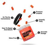 SWOLY Creatine Gummies - Strawberry Flavored, 30 Servings