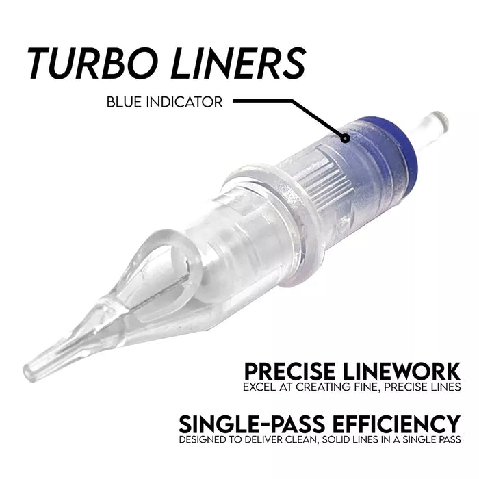 Universal Professional Disposable Tattoo Cartridge Needles #6 (18mm) L.Taper 20 Cartridges Needle