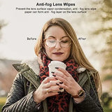 Anti-Fog Lens Wipes ,Pre-Moistened Individual wrap Wipes for Eye Glass 100-Pack