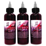 KOKKAI SUMI Blood Cherry Wash Tattoo Ink Supply 3Pack 4oz Set Dark, Med, Light