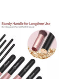 BESTOPE Makeup Brushes 16 PCs Makeup Brush Set Premium Synthetic Foundation