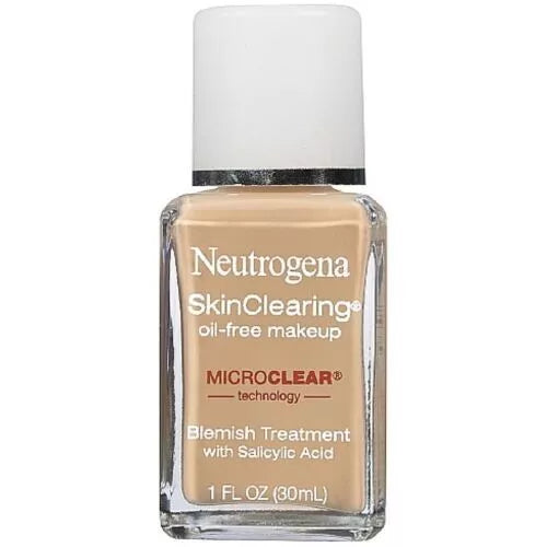 NEUTROGENA 2pcs Skin Clearing Oil Free Makeup Blemish Treatment Nude 40