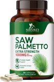 NATURE NUTRITION Saw Palmetto 1000mg - Premium Prostate Health Support Supplement for Men