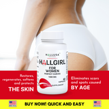 HALLUSA NATURAL HALLGIRL 1000 mg Aguaje - Perfect Curves - Bigger Butt - Big Chest - 60 Caps