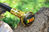 Walking Cane with Vietnam War Ribbon Design on The Handle, KN-1784