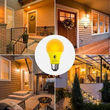 A19 Dusk To Dawn Bug Light Bulbs Outdoor Yellow Led Bug Light Bulb 10w 100w Equ