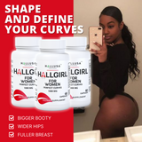 HALLUSA NATURAL HALLGIRL 1000 mg Aguaje - Perfect Curves - Bigger Butt - Big Chest - 60 Caps