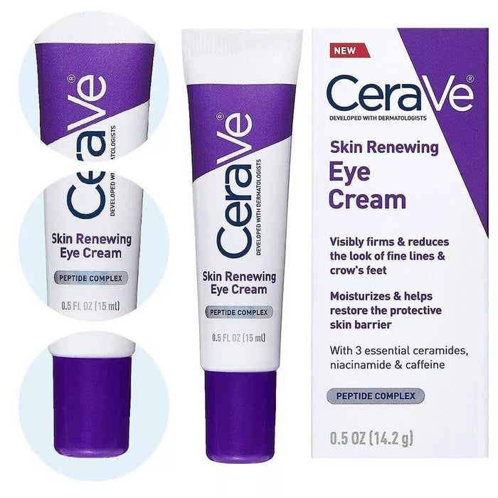 Cerave Anti-Aging Eye Cream for Wrinkles with Caffeine and Hyaluronic Acid 15ml