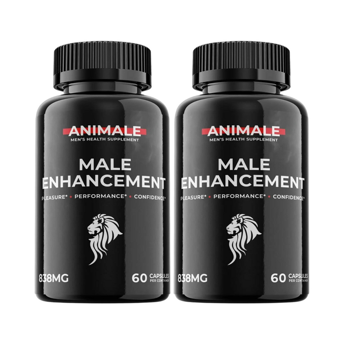 2-Pack Animale Pills - Animale Male Support Supplement - 120 Capsules