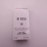 LOT OF 2 Clarins My Clarins Re Fresh Roll On Eye De Puffer .1oz