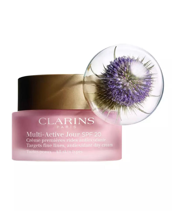 CLARINS Multi-Active Day Cream SPF 20 | Anti-Aging Moisturizer | UVA/UVB Protection | Minimizes Fine Lines | Boosts Radiance