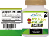 Detox & Cleanse w/ Apple Cider Vinegar Detox, Weight Loss Aid  organic apple