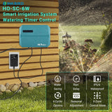 HIOAZO Smart Sprinkler Controller Irrigation System Watering Timer 6-Zone Cyclic Period