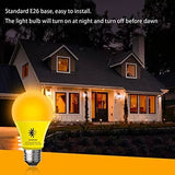 A19 Dusk To Dawn Bug Light Bulbs Outdoor Yellow Led Bug Light Bulb 10w 100w Equ