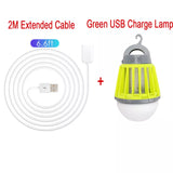 AICASE Green Electric LED Electric/Solar Mosquito Killer Fly Bug Zapper Lantern Lamp Pest Trap Light