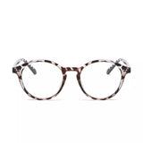 PRIVEL Blue Light Blocking Computer Glasses Vintage Retro Round Style Men Women Unisex (Leopard)