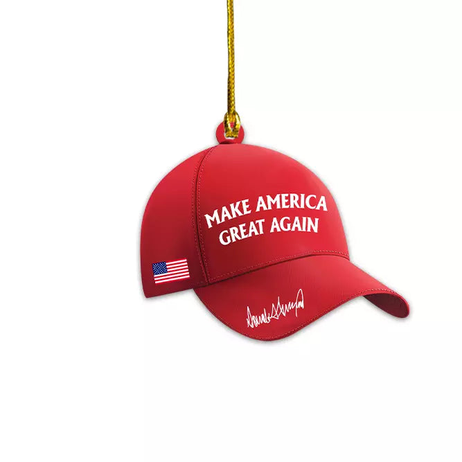 Donald Trump MAGA Christmas Ornament, Donald Trump 47th President Ornament Gift