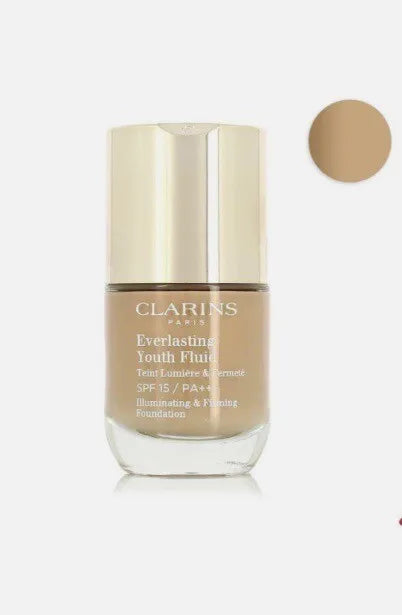 Clarins Everlasting Youth Fluid SPF 15 - #112 Amber - 30ml / 1 oz  New Boxed