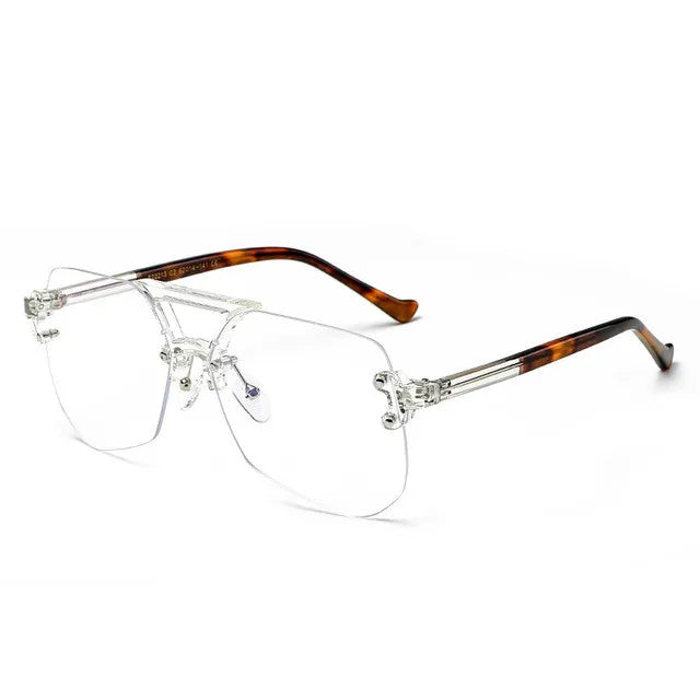 REEXUNKY Anti Blue Light Filter UV Glasses That Protect Your Eyes From Computer Screens (LEOPARD)