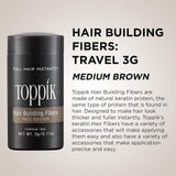 TOPPIK Premium Hair Building Fibers -Dark Brown/Medium Brown Hair Loss Concealer BEST