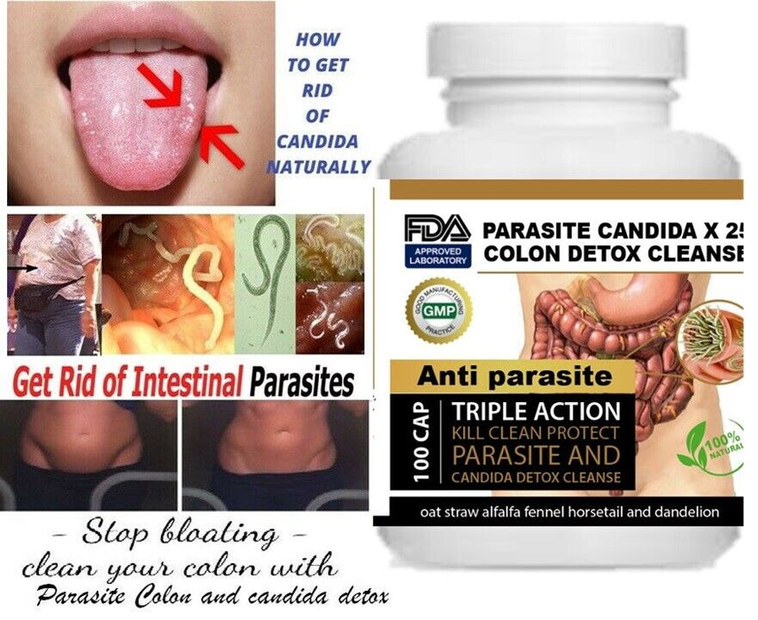 Parasite Detox Worm parasite cleanse colon support anti worm detox clean support fungus colon