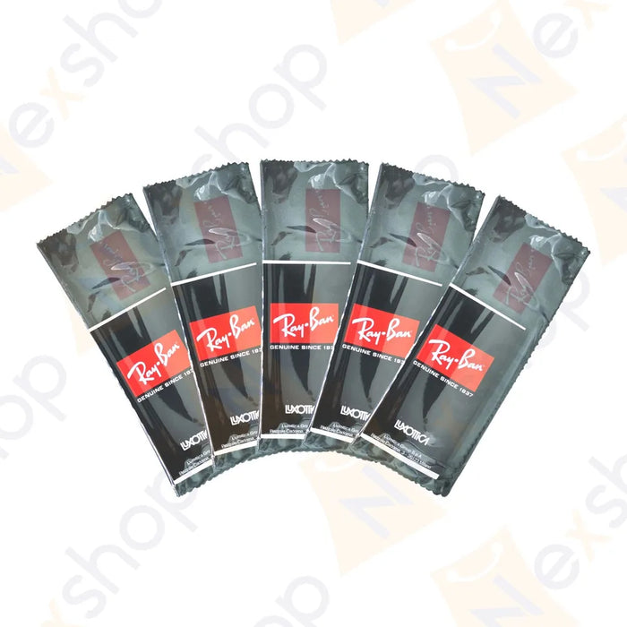 5x Rayban Sunglasses Eyeglass Microfiber Lens Cleaning Cloth - Dark Gray