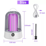 CASEDAZZLE Electric Fly Bug Zapper Mosquito Insect Killer LED Light Trap Pest Control Lamp